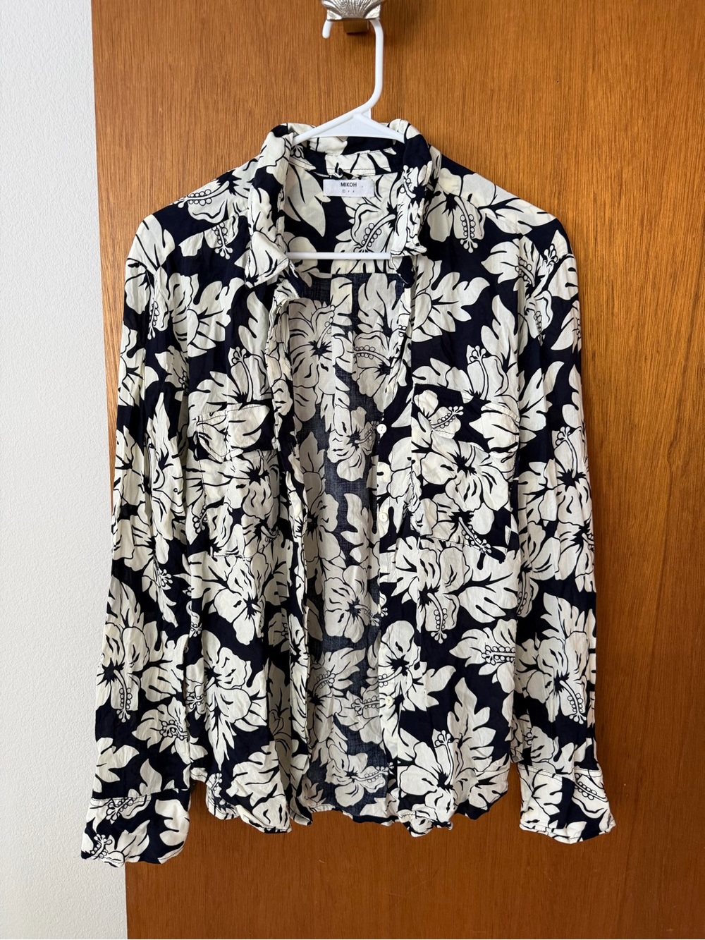 MIKOH Cannes v neck tunic tropical Aquarium top 1 Hibiscus Beach Coverup